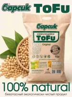 Наполнитель растительный для кошачьего туалета Барсик TOFU 15 л — изображение 2