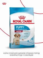 Сухой корм для щенков Royal Canin Medium Puppy для средних пород, 3 кг — изображение 4