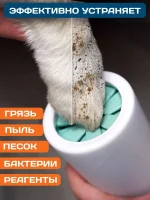 Лапомойка с силиконовой щеткой для крупных и средних собак — изображение 2