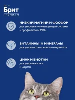 Корм для взрослых кошек сухой, Брит Премиум с лососем, 2 кг — изображение 3